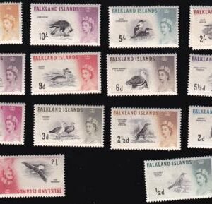Falkland Islands 128-142 Very LH VF Toning Spots On 130+138(Cr $17)
