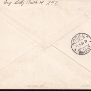 Switzerland 226 NABA S/S On VF Reg. Cover Oct. 1, 1934 To Aaraua Backstomped Oct 1.