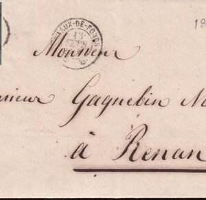 Switzerland 7 (SBK 15II) VF/XF Stamp On XF Complete Folded Business Letter