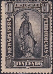 US PR62 Newspaper Stamps Mint AVE-F Thin Spot