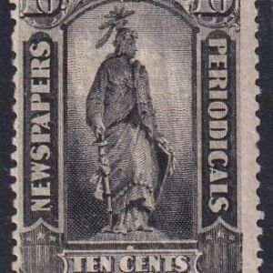 US PR62 Newspaper Stamps Mint H F Crackly OG, Gum Crease