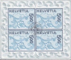 Swiss 1075a -2000 Embroidery M/S of 4 w/ FD Cancel
