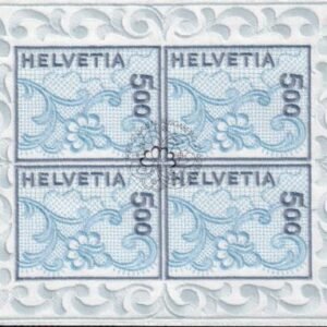 Swiss 1075a -2000 Embroidery M/S of 4 w/ FD Cancel