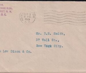 US 537 VF FDC From Washington, D.C. Mar.3 1919 H.F. Colman C/C