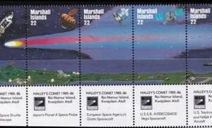 US 86-90 Trust Territories Marshall Islands NH VF Hailley's Comet