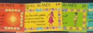 US 160-63 Trust Territories Marshall Islands NH VF Christmas