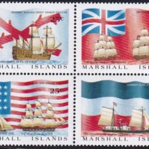 US 191-94 Trust Territories Marshall Islands NH VF Colonial Ships & Flags
