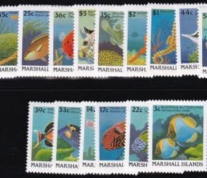 US 168-83 Trust Territories Marshall Islands NH VF Fish Definitives ('88)