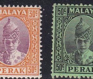 Malaya-Perak Japanese Occupation 93,95 Mint NH F-VF