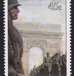 US 254(W10) Trust Territories Marshall Islands WWII Anniversaries NH VF Paris Occupation