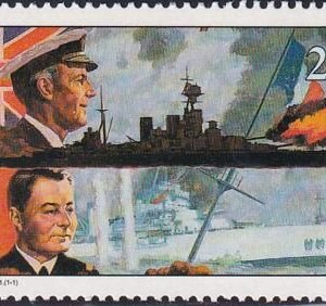 US 255(W11) Trust Territories Marshall Islands WWII Anniversaries NH VF Mersel-Kebir & Burma Road