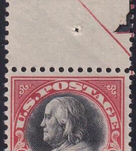 US 523 Washington / Franklin Mint NH F-VF Pristine NH, Few Tiny Gum Skips At Top