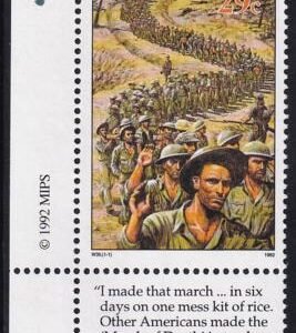 US 305(W39) Trust Territories Marshall Islands WWII Anniversaries NH VF Surrender Of Bataan