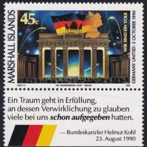 US 382 Trust Territories Marshall Islands NH VF German Reunification