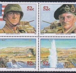 US 467-70(W60) Trust Territories Marshall Islands WWII Anniversaries NH VF Sicilian Invasion