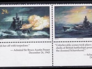 US 476-77(W66) Trust Territories Marshall Islands WWII Anniversaries NH VF Battle Of North Cape