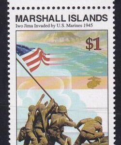 US 506(W88) Trust Territories Marshall Islands WWII Anniversaries NH VF Iwo Jima Invasion