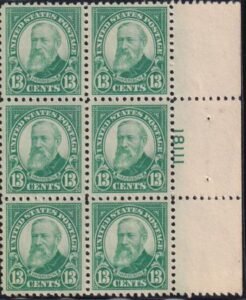 US 622 Modern Mint NH VF-XF Right Plate Block Of 6, Fresh NH But Single Toning Speck On Reverse Of 1 Stamp