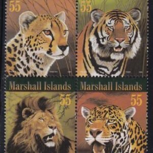 US 604 Trust Territories Marshall Islands NH VF Wild Cats