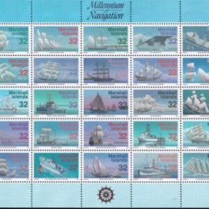 US 605 Trust Territories Marshall Islands NH VF  Navigation Millennium M/S