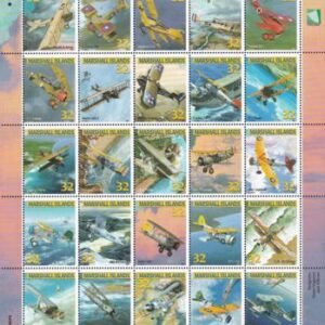 US 617 Trust Territories Marshall Islands NH VF Biplanes M/S