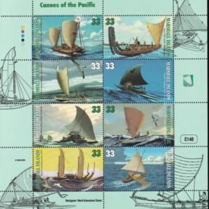 US 690 Trust Territories Marshall Islands NH VF Pacific Canoes M/S