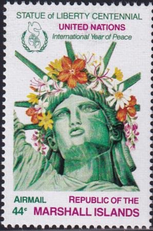 INV-24104itExt_065394a2-1bd0-425c-b5dc-a9a0e85ea703 US C8 Trust Territories Marshall Islands Airmail NH VF Statue Of Liberty(1986)