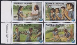 US C9-12 Trust Territories Marshall Islands Airmail NH VF Girl Scouts(1986)