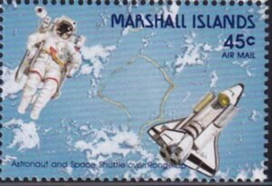 US C21 Trust Territories Marshall Islands Airmail NH VF Astronaut/ Space Shuttle(1988)