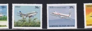 US C22-25 Trust Territories Marshall Islands Airmail NH VF Aircraft(1989)