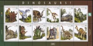 US 925 Trust Territories Marshall Islands NH VF Dinosaurs M/S