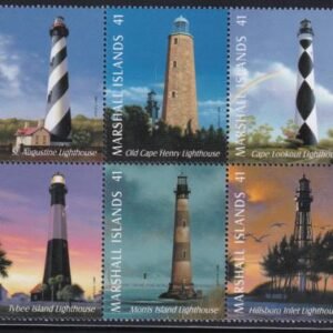 US 906 Trust Territories Marshall Islands NH VF US Lighthouses Block