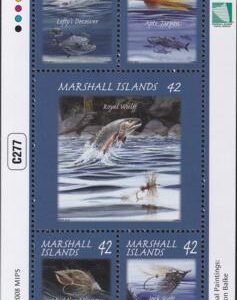 US 926 Trust Territories Marshall Islands NH VF Fishing Flies M/S
