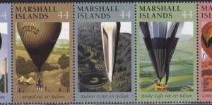 US 947 Trust Territories Marshall Islands NH VF Balloons Strip