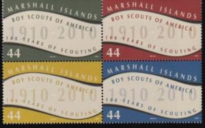 US 961 Trust Territories Marshall Islands NH VF Boy Scouts Of America Block