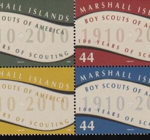 US 961 Trust Territories Marshall Islands NH VF Boy Scouts Of America Block
