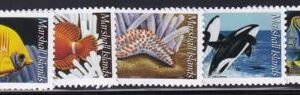 US 940-44 Trust Territories Marshall Islands NH VF Marine Life Definitive Set(5)