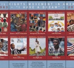 US 1064 Trust Territories Marshall Islands NH VF Landmark Civil Rights Sheet