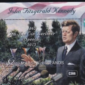 US 1061 Trust Territories Marshall Islands NH VF Kennedy Berliner Speech S/S