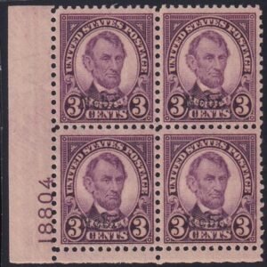 US 672 Modern Mint NH F-VF+ Plate Block LL 18804