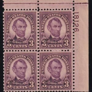 US 661 Modern Mint NH F-VF Plate Block UR 18126