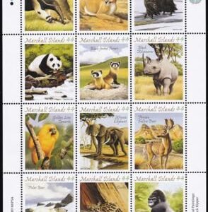 US 955 Trust Territories Marshall Islands NH VF Endangered Species M/S