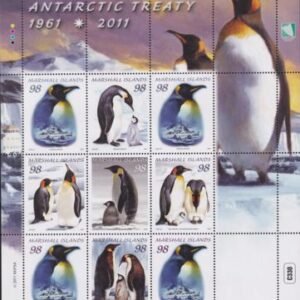US 993 Trust Territories Marshall Islands NH VF Antartic Treaty, Penguins Sheet