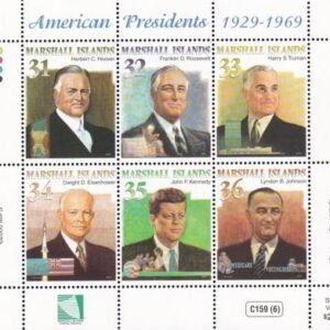 US 732-38 Trust Territories Marshall Islands NH VF US Presidents M/S