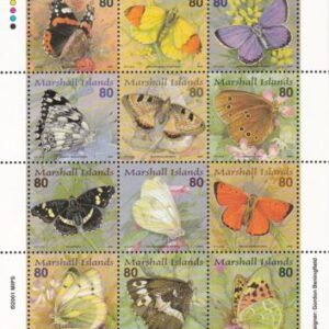 US 776 Trust Territories Marshall Islands NH VF Butterflies M/S
