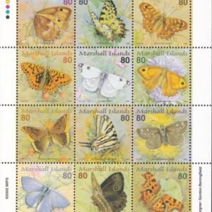 US 798 Trust Territories Marshall Islands NH VF Butterflies III M/S