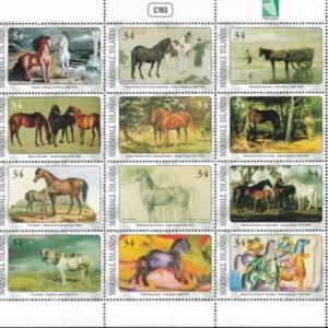 US 799 Trust Territories Marshall Islands NH VF Horses M/S