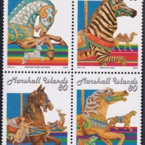 US 802 Trust Territories Marshall Islands NH VF Carousel Horses