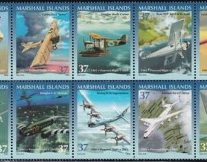 US 822 Trust Territories Marshall Islands NH VF Powered Flight Cent.