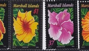 US 850-53 Trust Territories Marshall Islands NH VF Hibiscus